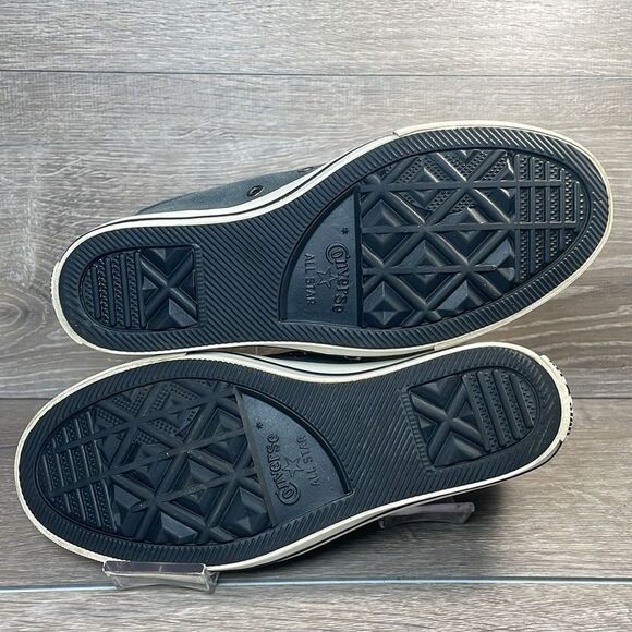 Converse CT All-Star Lux Gray Blue Leather Women’s Sz 8 Hidden Wedge Sneakers - Picture 9 of 12